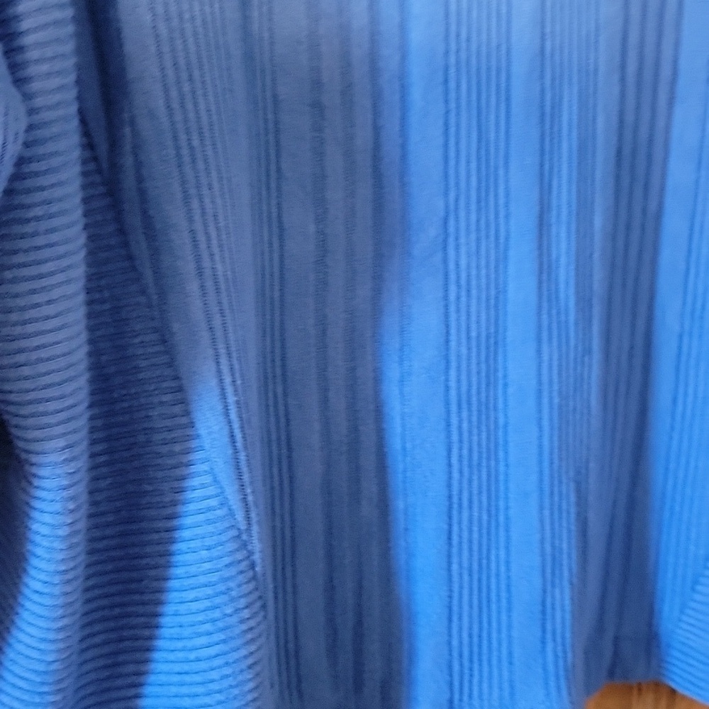 Vibrant Blue Ribbed Sweater - Picture 3 of 4